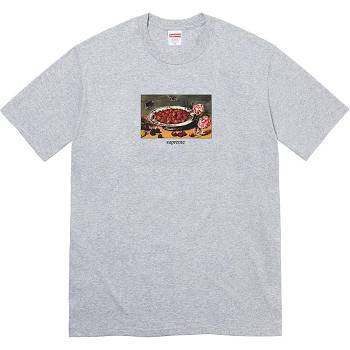 Grey Supreme Strawberries Tee T Shirts | Supreme 382YU